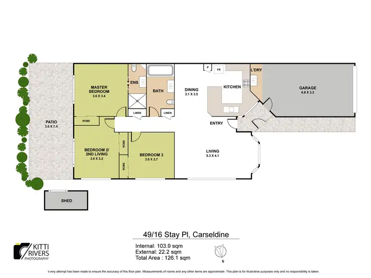 Floorplan of Homely villa listing, 49/16 Stay Place, Carseldine QLD 4034