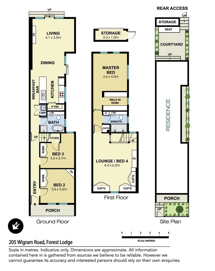 Floorplan of Homely house listing, 205 Wigram Road, Forest Lodge NSW 2037
