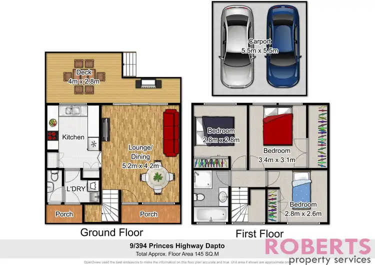 Floorplan of Homely townhouse listing, 9/394 Princes Highway, Dapto NSW 2530