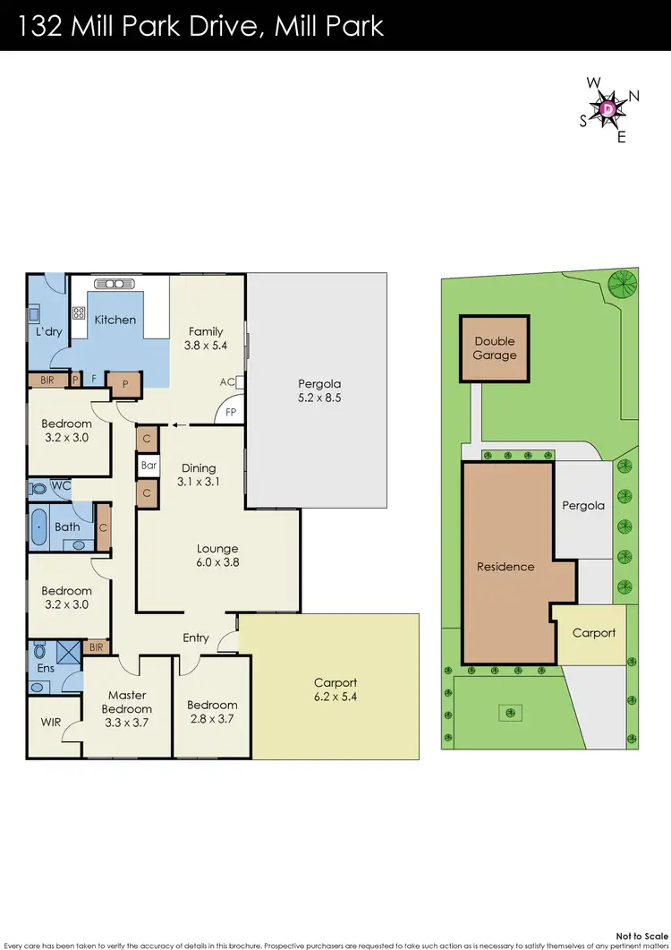 Floorplan of Homely house listing, 132 Mill Park Drive, Mill Park VIC 3082