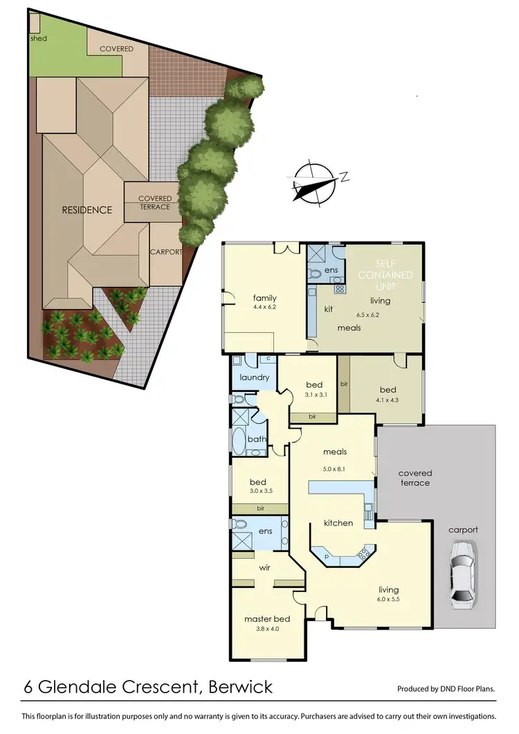 Floorplan of Homely house listing, 6 Glendale Crescent, Berwick VIC 3806