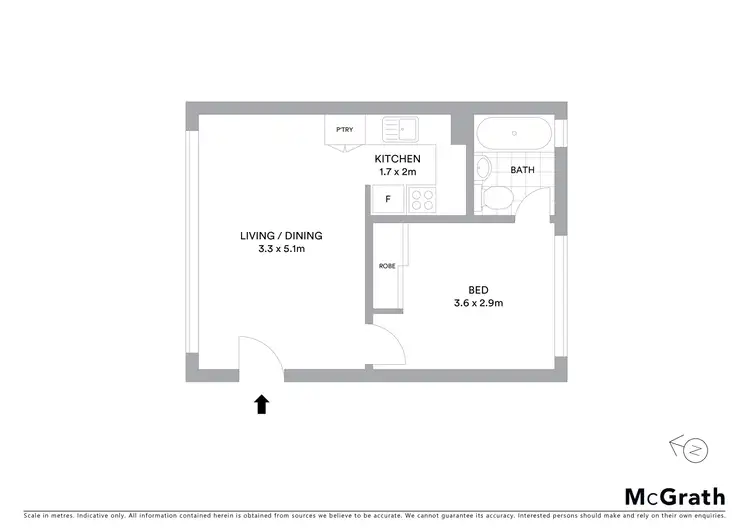 Floorplan of Homely unit listing, 11/78 Spofforth Street, Cremorne NSW 2090