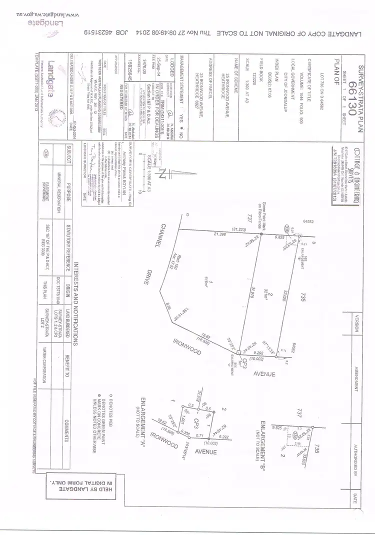 Floorplan of Homely land listing, 25A Ironwood Avenue, Heathridge WA 6027