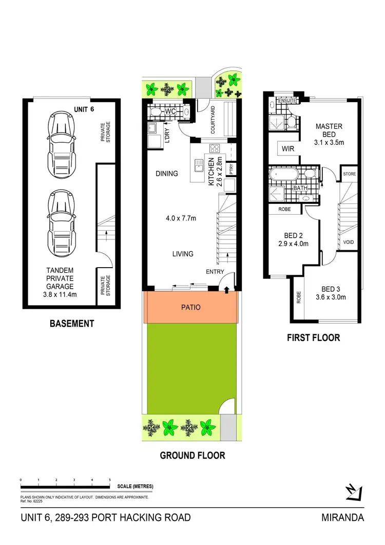 Floorplan of Homely townhouse listing, 6/289 Port Hacking Road, Miranda NSW 2228