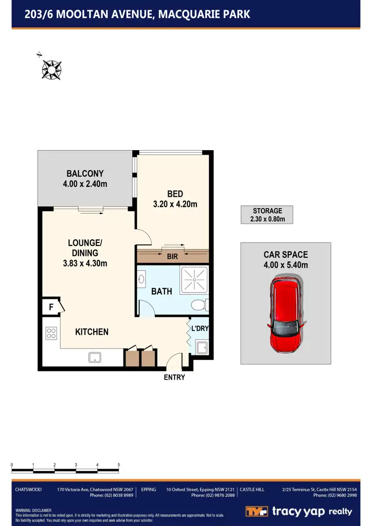 Floorplan of Homely apartment listing, 203/6 Mooltan Avenue, Macquarie Park NSW 2113