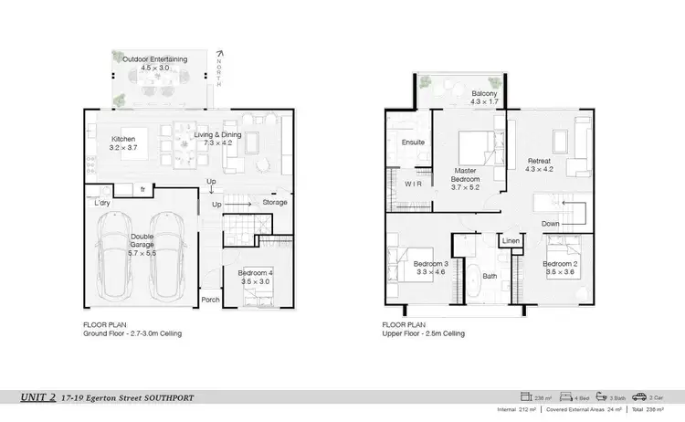 Floorplan of Homely townhouse listing, 3/17C-19 Egerton Street, Southport QLD 4215