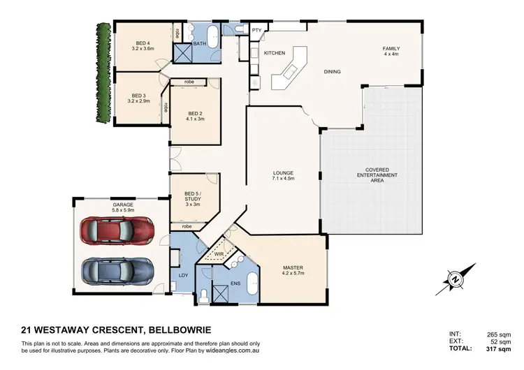 Floorplan of Homely house listing, 21 Westaway Crescent, Bellbowrie QLD 4070