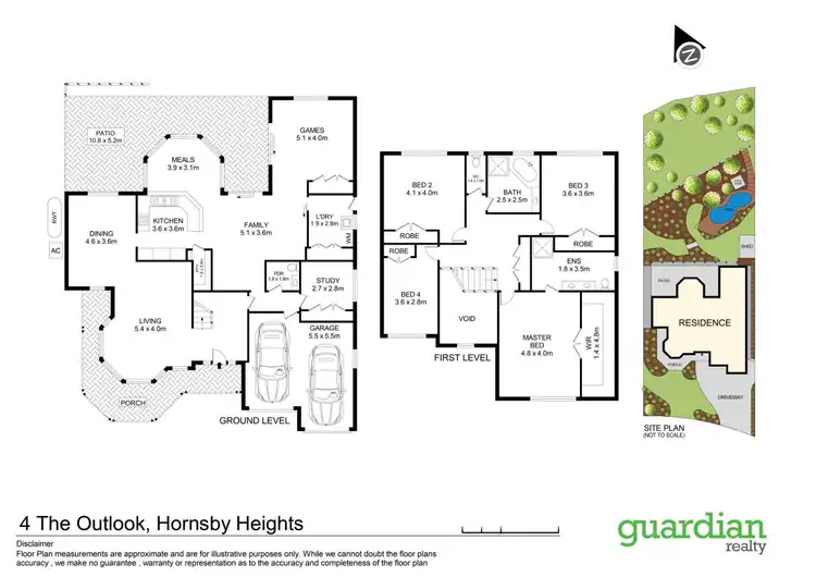 Floorplan of Homely house listing, 4 The Outlook, Hornsby Heights NSW 2077