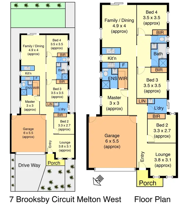 Floorplan of Homely house listing, 7 Brooksby Circuit, Harkness VIC 3337