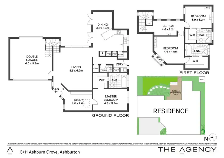 Floorplan of Homely townhouse listing, 3/11 Ashburn Grove, Ashburton VIC 3147