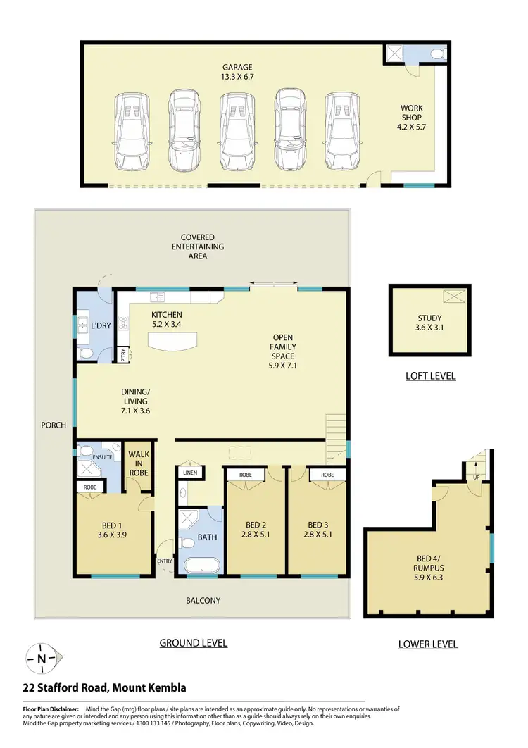 Floorplan of Homely house listing, 22 Stafford Road, Mount Kembla NSW 2526