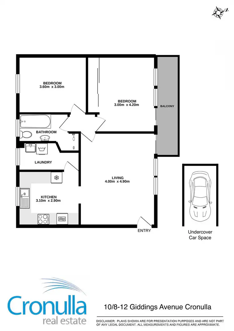 Floorplan of Homely apartment listing, 10/8-12 Giddings Avenue, Cronulla NSW 2230