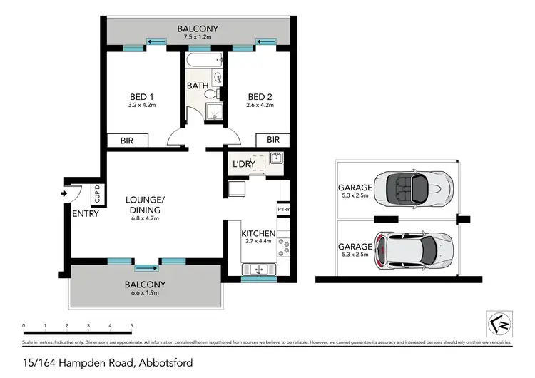 Floorplan of Homely apartment listing, 15/164-166 Hampden Road, Abbotsford NSW 2046