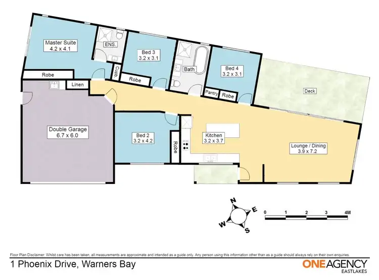 Floorplan of Homely house listing, 1 Phoenix Drive, Warners Bay NSW 2282