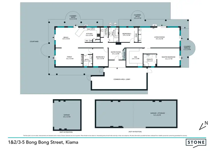Floorplan of Homely apartment listing, 1&2/3-5 Bong Bong Street, Kiama NSW 2533