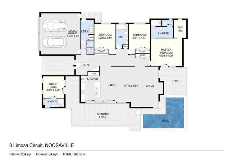 Floorplan of Homely house listing, 8 Limosa Circuit, Noosaville QLD 4566