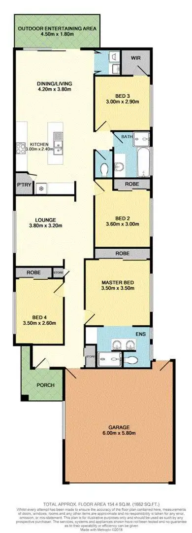 Floorplan of Homely house listing, 67 Greene Street, Rothwell QLD 4022