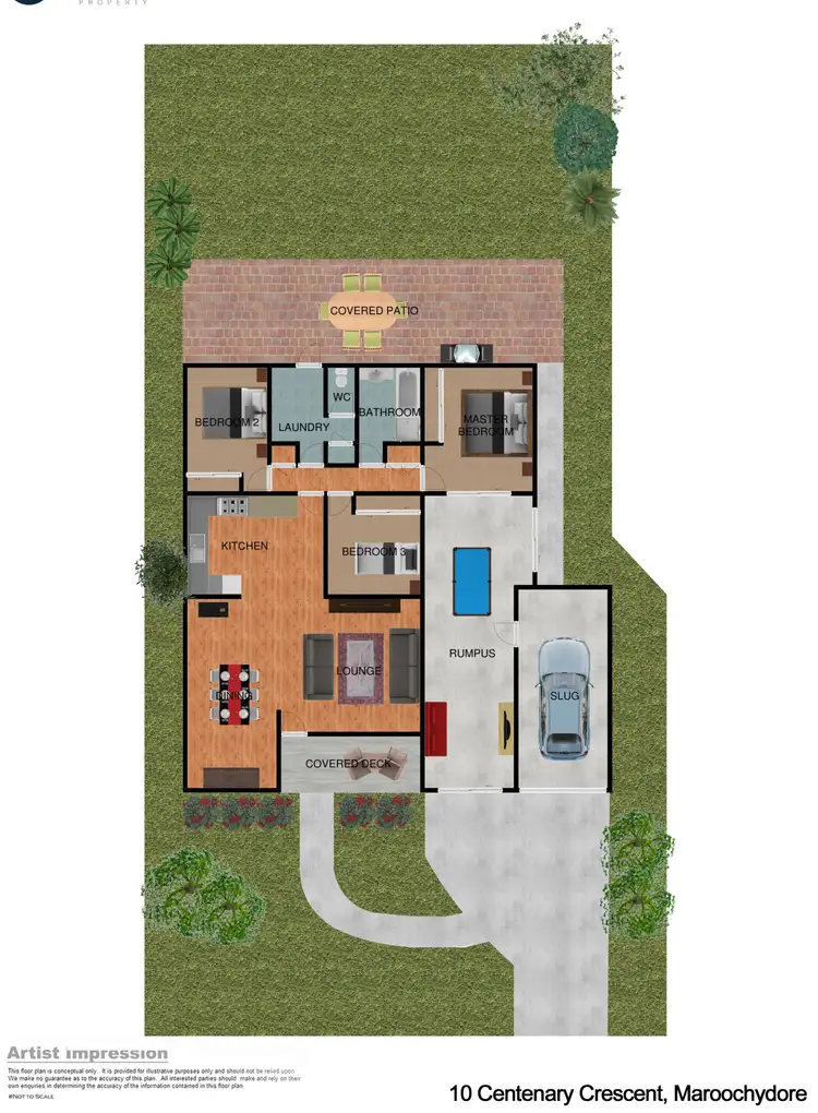 Floorplan of Homely house listing, 10 Centenary Crescent, Maroochydore QLD 4558