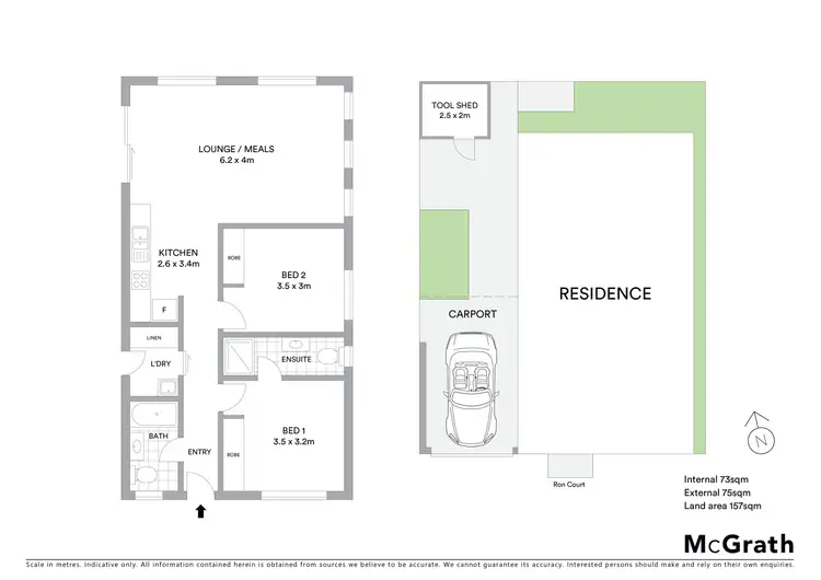 Floorplan of Homely house listing, 6 Ron Court, Canadian VIC 3350