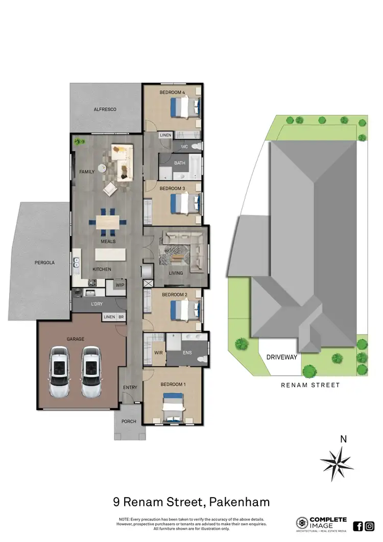 Floorplan of Homely house listing, 9 Renam Street, Pakenham VIC 3810