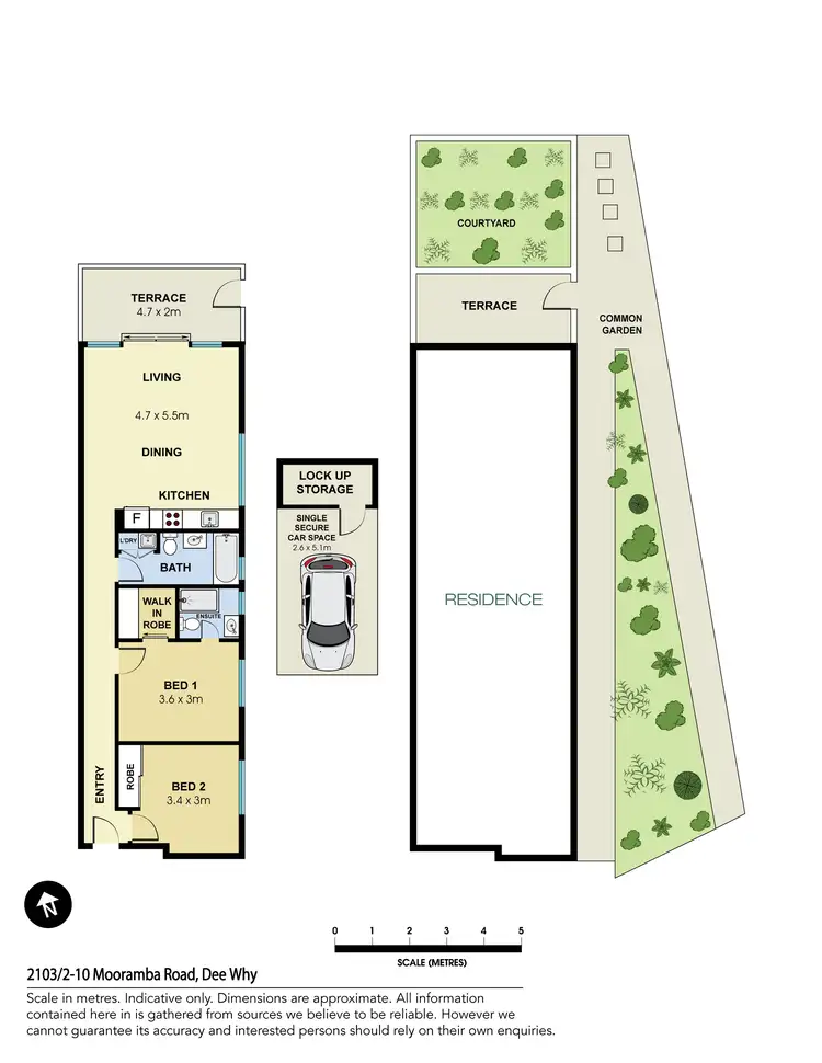 Floorplan of Homely apartment listing, 2103/2-10 Mooramba Road, Dee Why NSW 2099