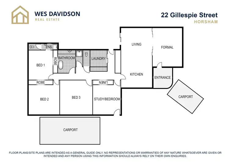 Floorplan of Homely house listing, 22 Gillespie Street, Horsham VIC 3400