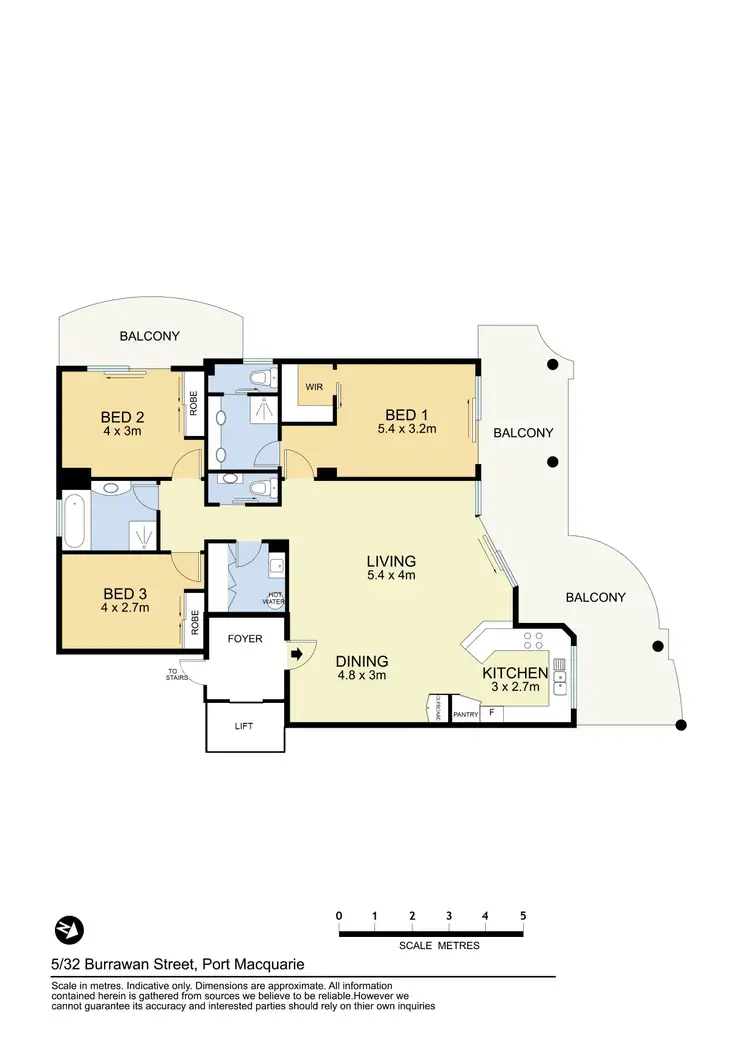 Floorplan of Homely apartment listing, 5/32 Burrawan Street, Port Macquarie NSW 2444