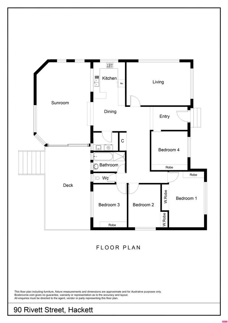 Floorplan of Homely house listing, 90 Rivett Street, Hackett ACT 2602
