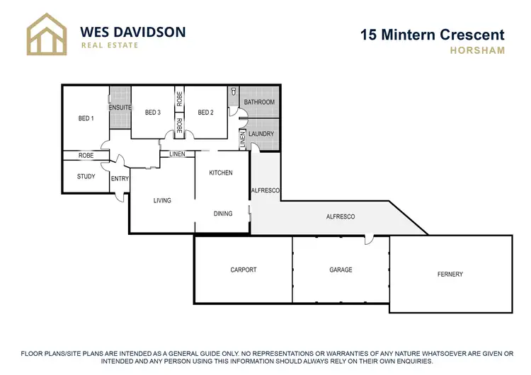 Floorplan of Homely house listing, 15 Mintern Crescent, Horsham VIC 3400