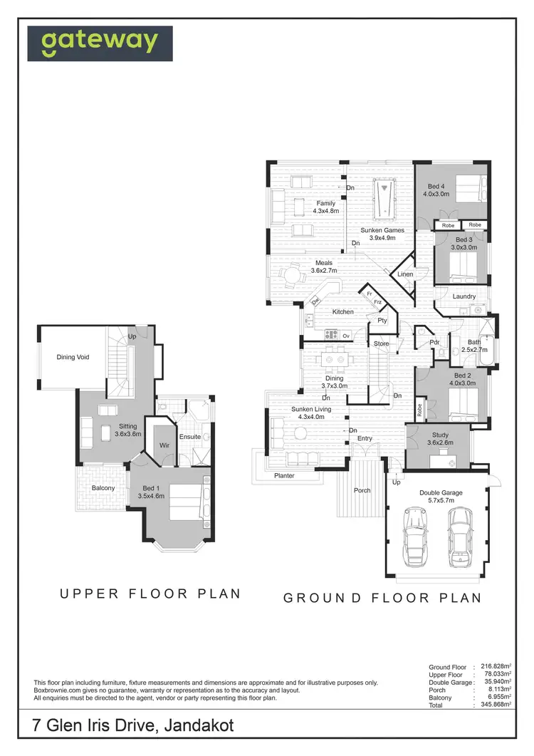 Floorplan of Homely house listing, 7 Glen Iris Drive, Jandakot WA 6164