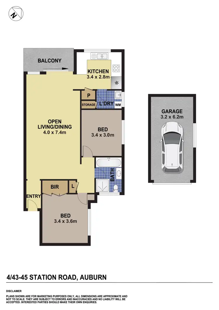 Floorplan of Homely apartment listing, 4/43-45 Station Road, Auburn NSW 2144