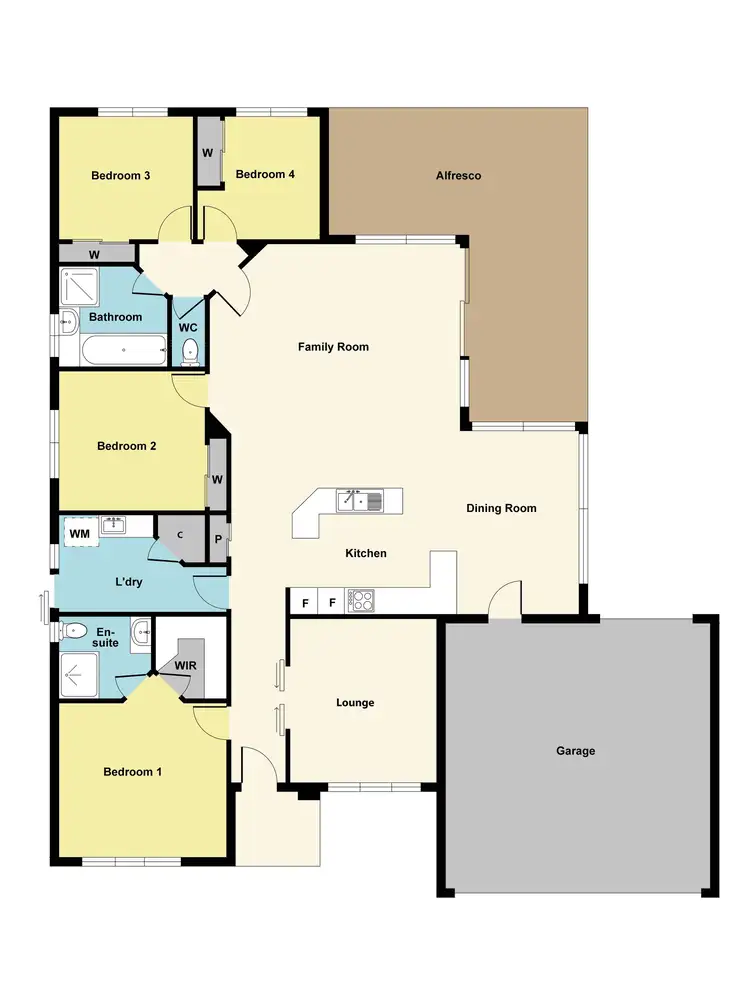 Floorplan of Homely house listing, 39 Harrison Street, Maryborough VIC 3465
