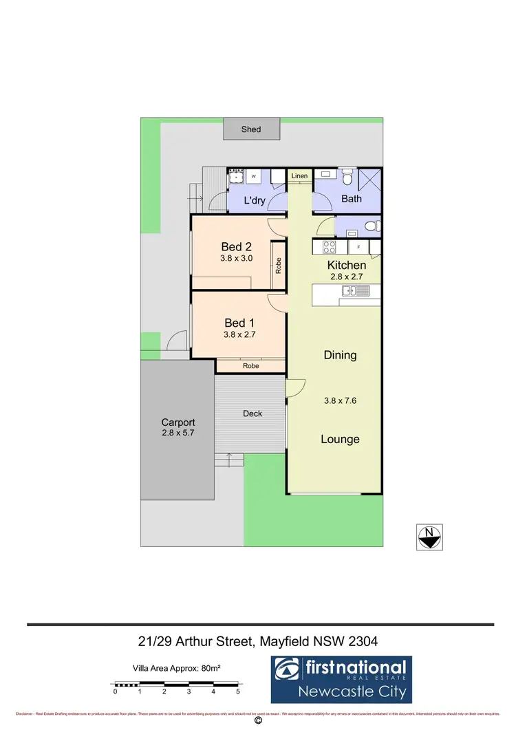 Floorplan of Homely villa listing, 21/29 Arthur Street, Mayfield NSW 2304