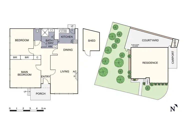 Floorplan of Homely unit listing, 1/19 Pine Crescent, Boronia VIC 3155