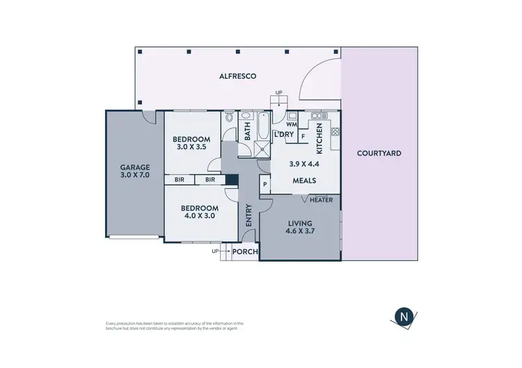 Floorplan of Homely unit listing, 7/91-97 Dalton Road, Thomastown VIC 3074
