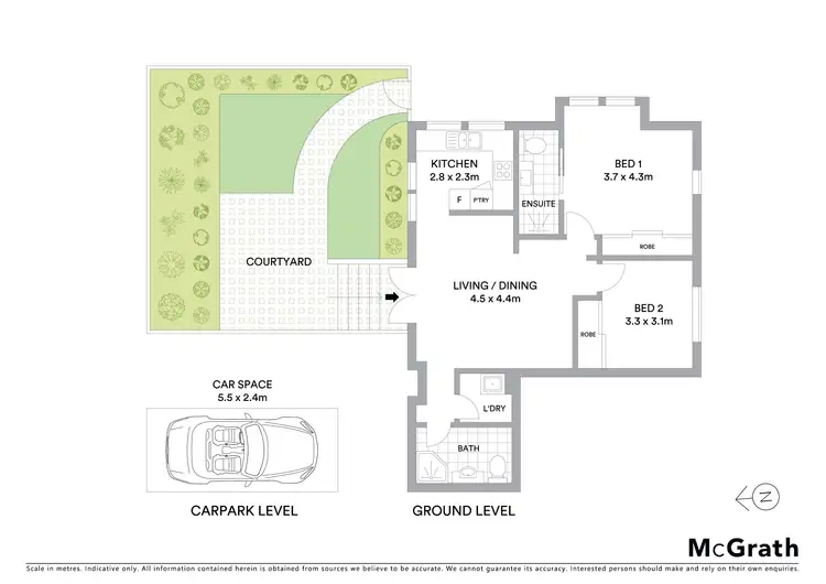 Floorplan of Homely unit listing, 29/252 Willoughby Road, Naremburn NSW 2065