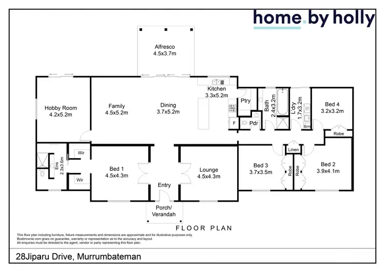 Floorplan of Homely house listing, 28 Jiparu Drive, Murrumbateman NSW 2582