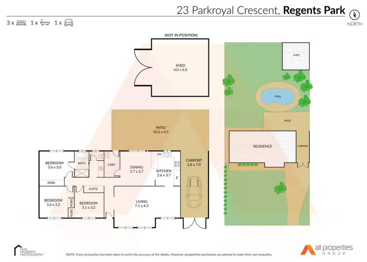 Floorplan of Homely house listing, 23 Parkroyal Crescent, Regents Park QLD 4118