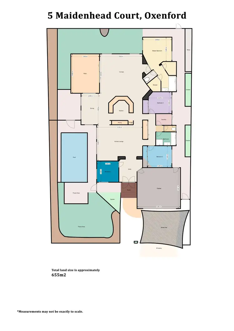 Floorplan of Homely house listing, 5 Maidenhead Court, Oxenford QLD 4210