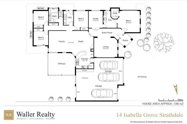 Floorplan of Homely house listing, 14 Isabella Grove, Strathdale VIC 3550