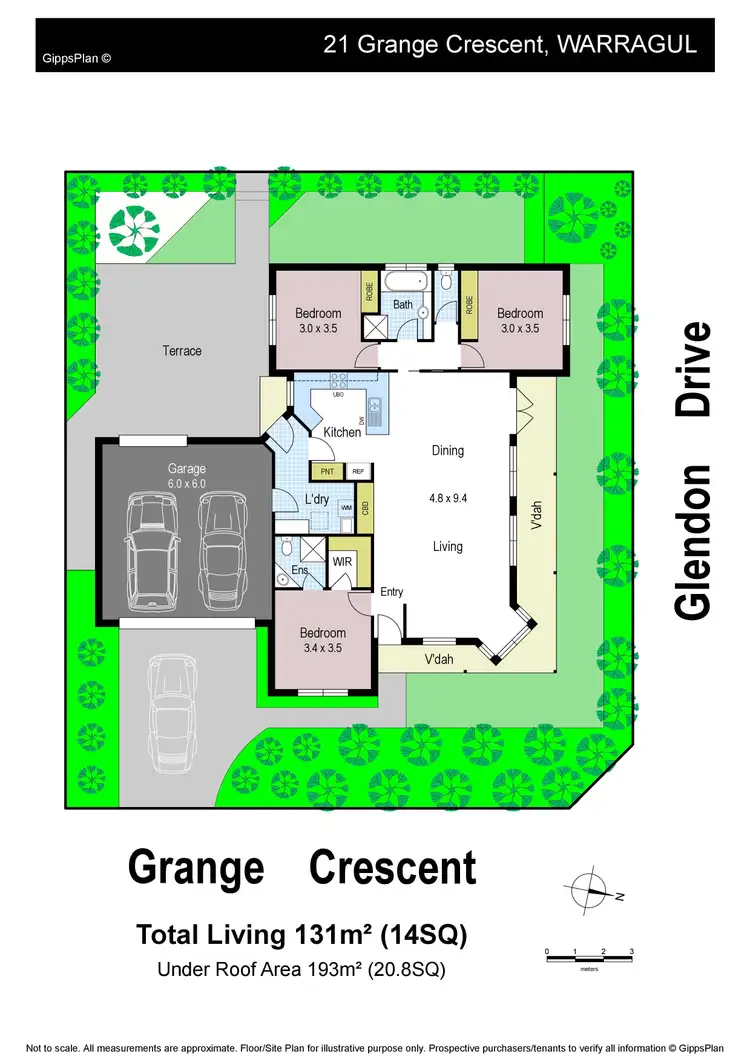 Floorplan of Homely house listing, 21 Grange Crescent, Warragul VIC 3820