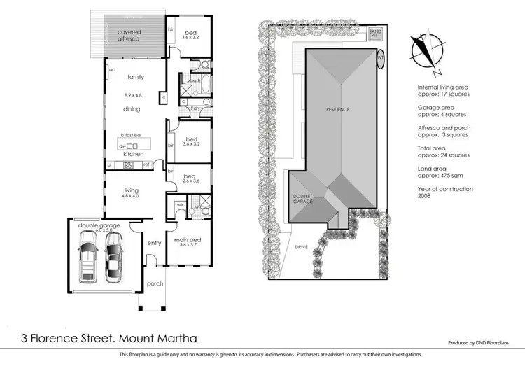 Floorplan of Homely house listing, 3 Florence Street, Mount Martha VIC 3934