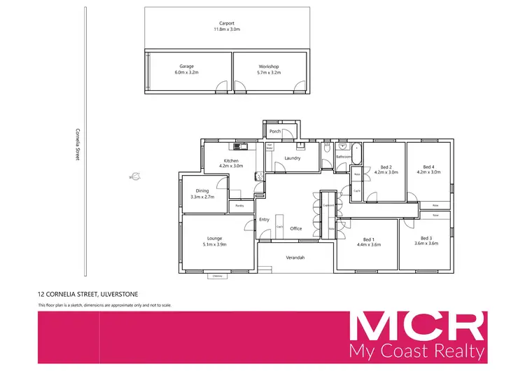 Floorplan of Homely house listing, 12 Cornelia Street, Ulverstone TAS 7315