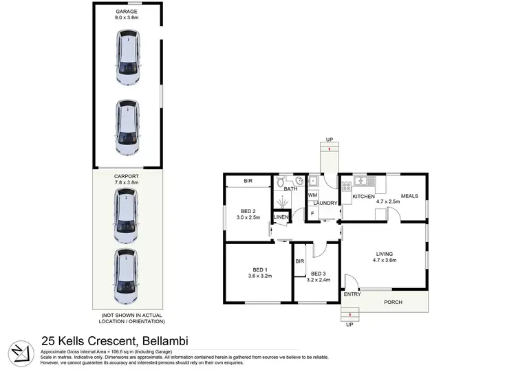 Floorplan of Homely house listing, 25 Kells Crescent, Bellambi NSW 2518