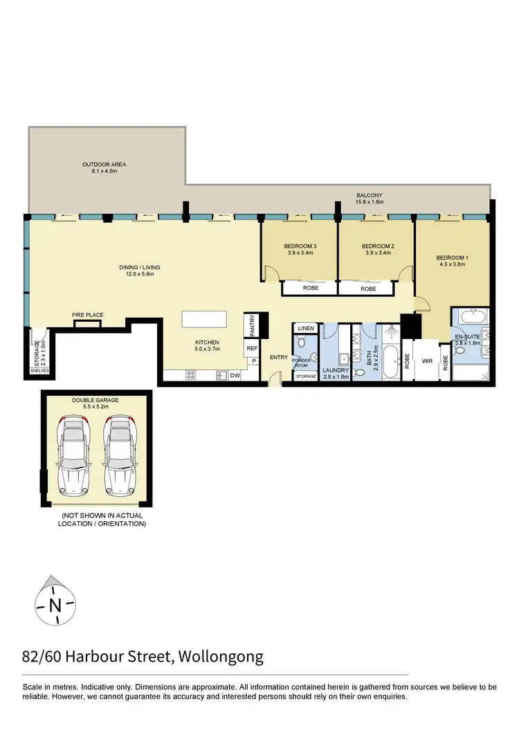 Floorplan of Homely apartment listing, 82/60 Harbour Street, Wollongong NSW 2500
