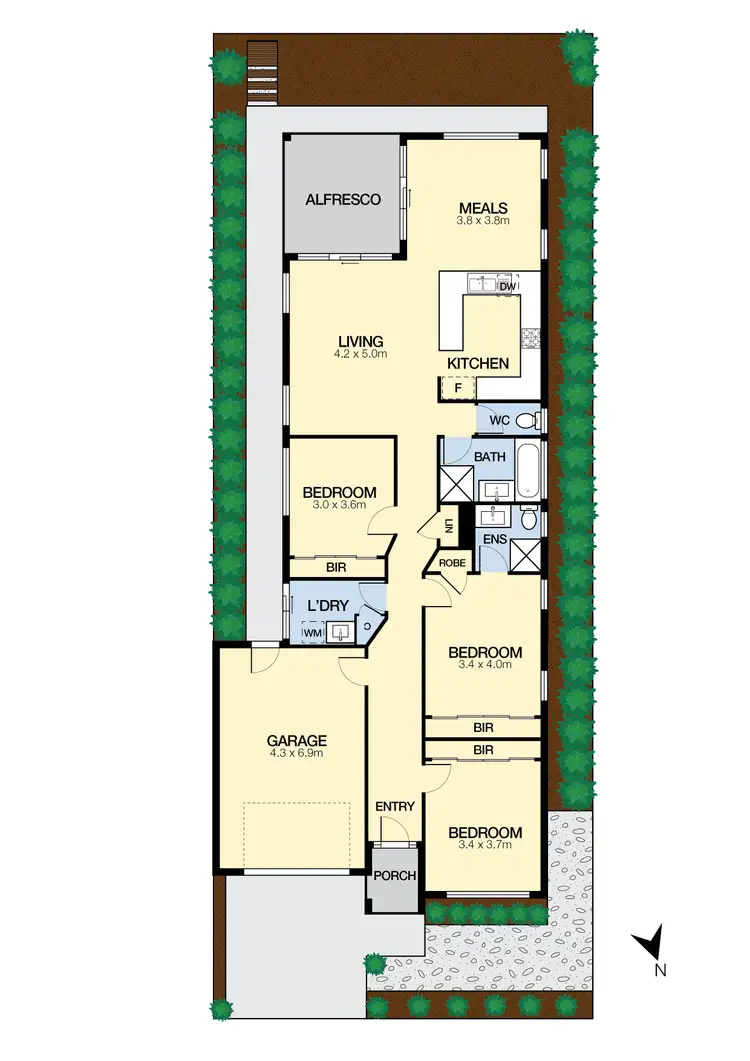 Floorplan of Homely house listing, 9 Lambertia Loop, Caroline Springs VIC 3023