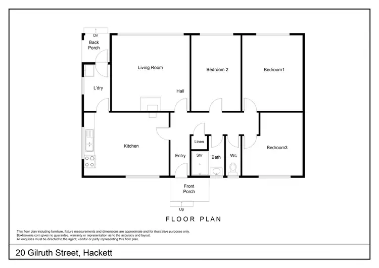 Floorplan of Homely house listing, 20 Gilruth Street, Hackett ACT 2602