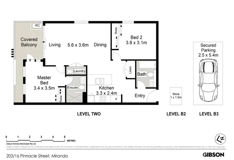 Floorplan of Homely apartment listing, B203/16 Pinnacle Street, Miranda NSW 2228
