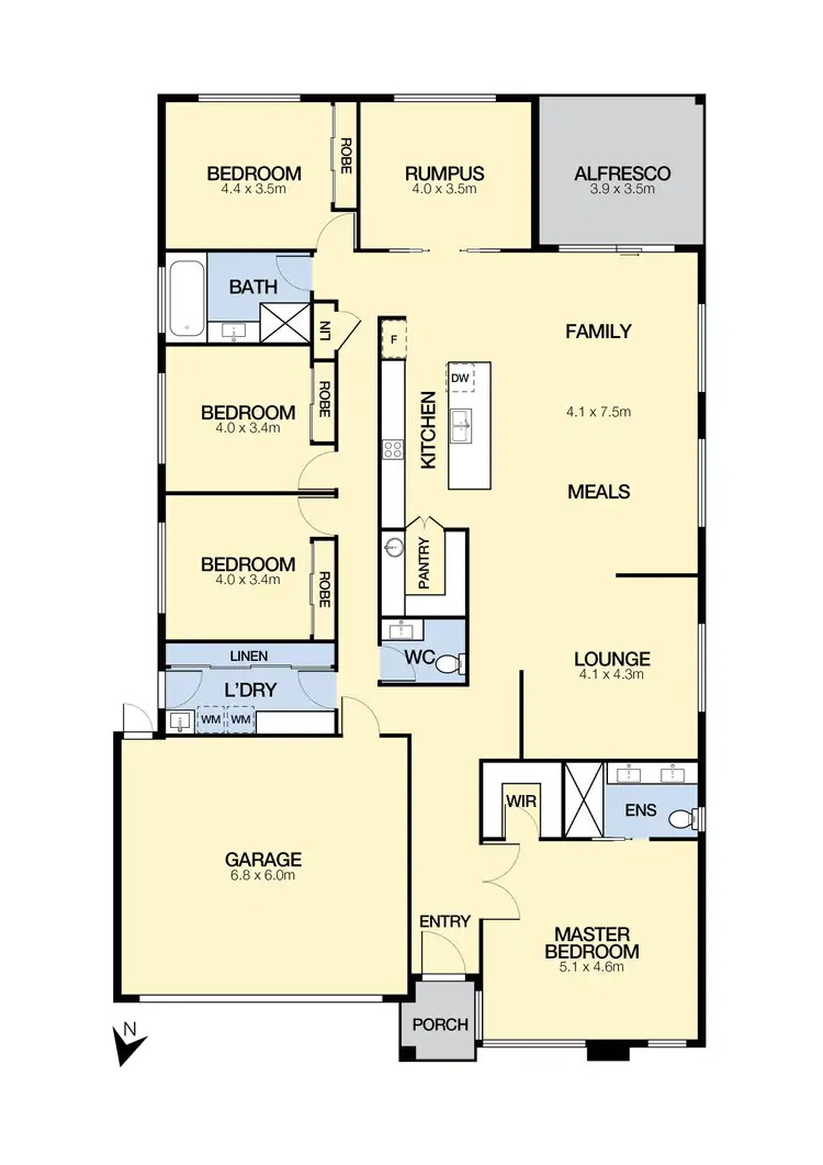 Floorplan of Homely house listing, 6 Wren Parade, Fraser Rise VIC 3336