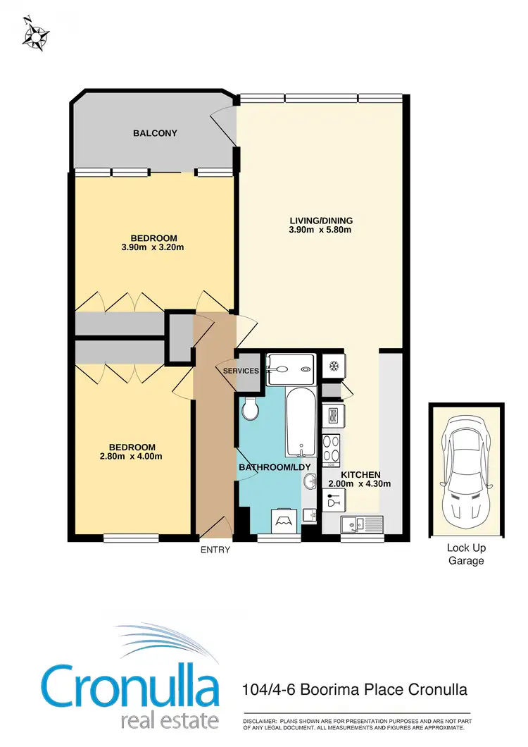 Floorplan of Homely apartment listing, 104/4-6 Boorima Place, Cronulla NSW 2230
